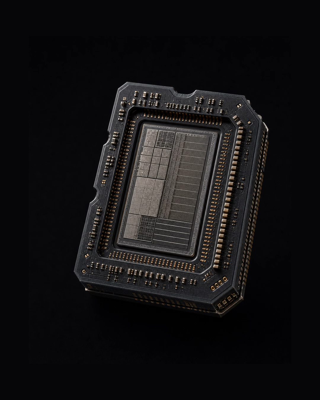 AI processor on black